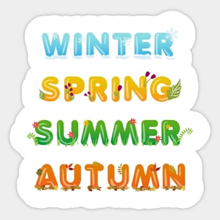 Seasons Sticker